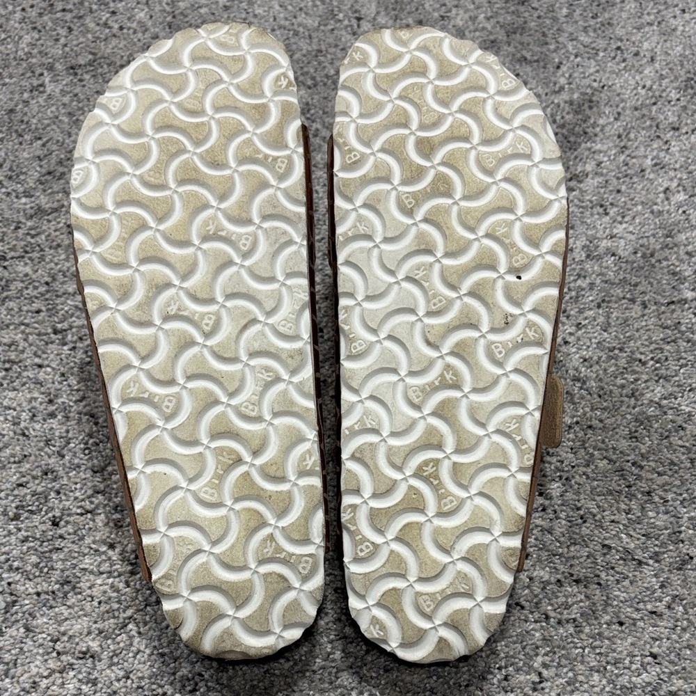 Birkenstock Metallic Croc-Pattern Sandals - Picture 4 of 15